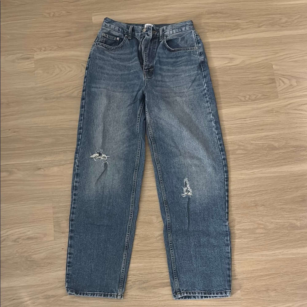 BDG High Rise Blue Distressed Jeans